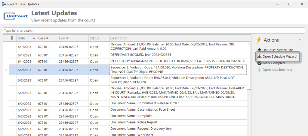 Docket Enterprise & UniCourt Latest Updates
