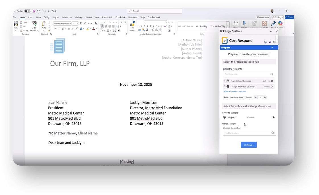 document automation Office 365